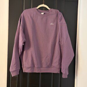 Alo Yoga Accolade Crew Neck Pullover – Plum Kiss – NWT